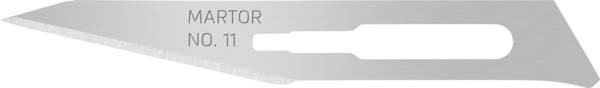MARTOR SKALPELLKLINGE 11 Spezialschliff Cuttermesser-Ersatzklinge 66 mm Stahl 10 St.