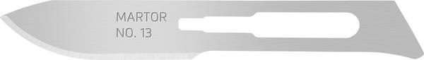 MARTOR SKALPELLKLINGE 13 Spezialschliff Cuttermesser-Ersatzklinge 66 mm Stahl  10 St.