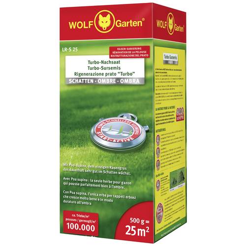 WOLF-Garten 3826625 WOLF-Garten Turbo-Nachsaat Schattenrasen LR-S 25 500 g