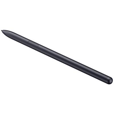 Ein schwarzer digitaler Stift in schräger Ansicht; geeignet für Tablets oder Smartphones, bietet präzise Zeichnungsmöglichkeiten.
