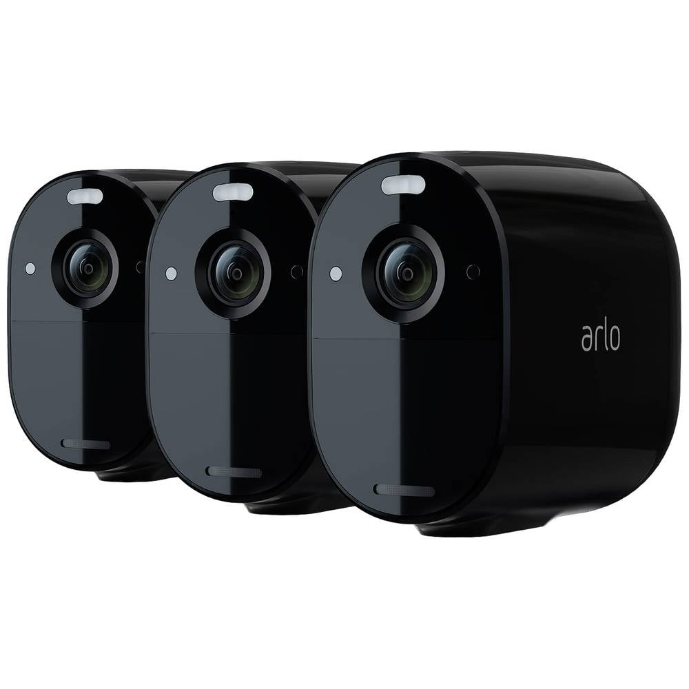 Arlo Essential Spotlight Camera 3-pack Zwart