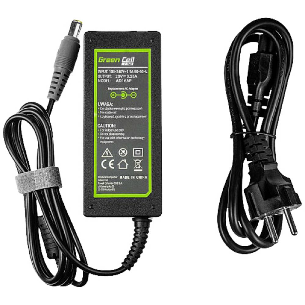 Green Cell AD16AP Laptop netvoeding 65 W 20 V 3.25 A