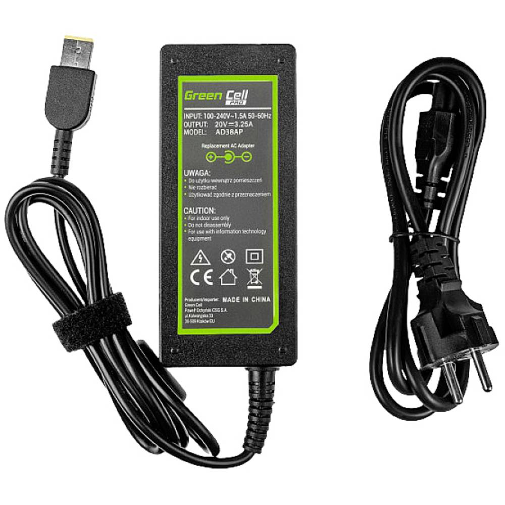 Green Cell AD38AP Laptop netvoeding 65 W 20 V 3.25 A