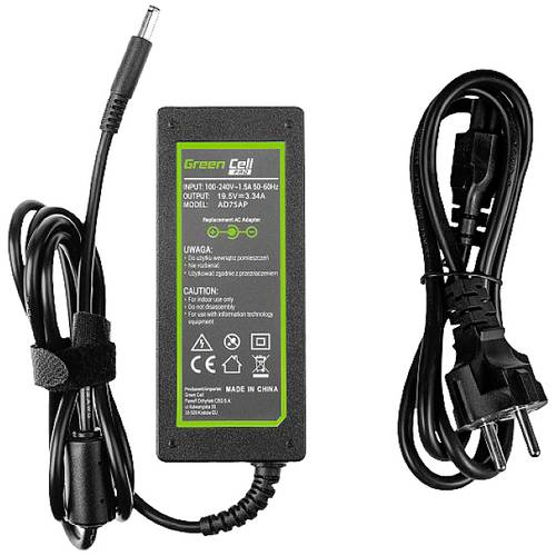 Green Cell AD75AP Notebook-Netzteil 65 W 19.5 V 3.34 A Passend für Marke: Dell