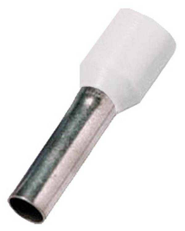 Intercable ICIAE058 Aderendhülse 0.5 mm² Teilisoliert Weiß 100 St.