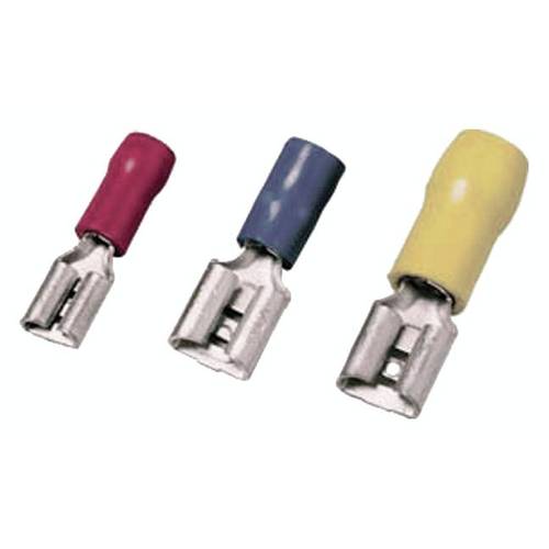 Intercable 181355 Flachsteckhülse Steckbreite: 2.80 mm Steckdicke: 0.80 mm Teilisoliert Gelb 1 St.