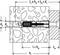 'Diagramm eines Ankers in Beton mit beschrifteten Abmessungen: d_0, d_s, l_s≥h_ef+t_fix+d_s, l=h_ef, t_fix. Zeigt die Bohrtiefe für die Ankerplatzierung.'