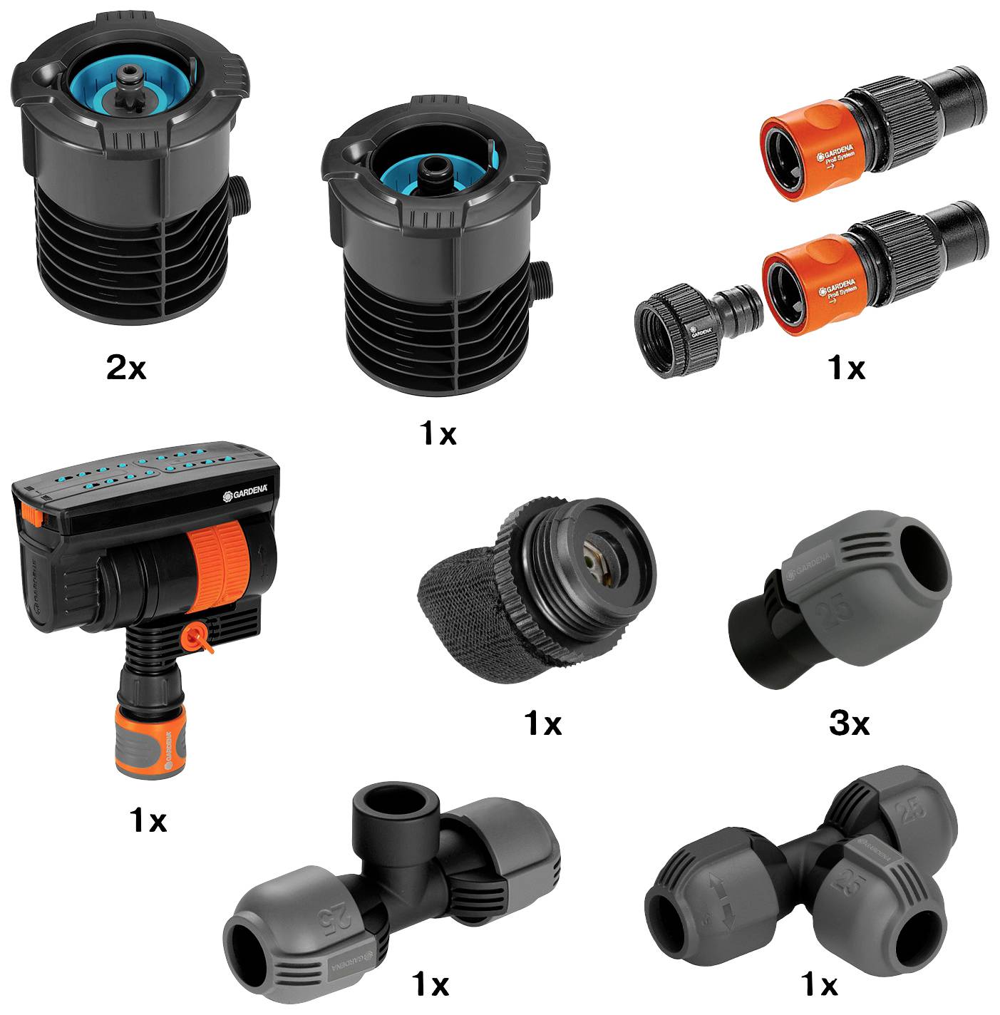 GARDENA Viereckregner Start-Set Pipeline