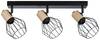 Paulmann Lanka 66768 Wandstrahler E14 Schwarz, Holz (hell)
