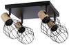 Paulmann Lanka 66769 Wandstrahler E14 Schwarz, Holz (hell)