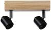 Paulmann Arvid 66771 Wandstrahler E27 Schwarz, Holz (hell)