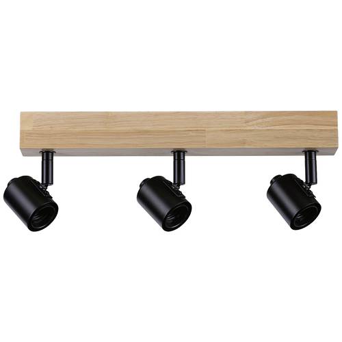 Paulmann Arvid 66772 Wandstrahler E27 Schwarz, Holz (hell)