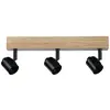 Paulmann Arvid 66772 Wandstrahler E27 Schwarz, Holz (hell)