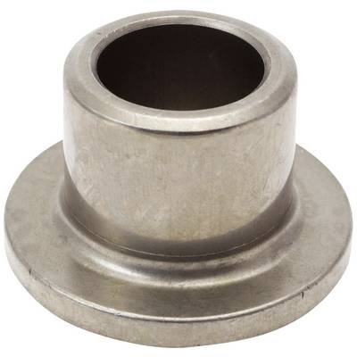 Ein metallischer zylindrischer Buchseneinsatz mit breitem Rand, verwendet zur Stabilisierung und Bewegungskontrolle in mechanischen Systemen.