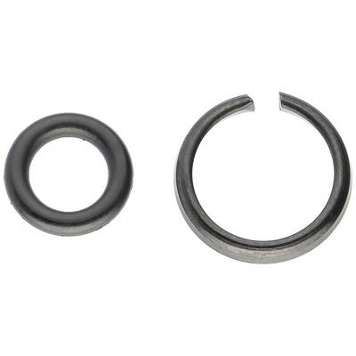 'Links: ein geschlossener Ring. Rechts: ein halb geöffneter Ring.'