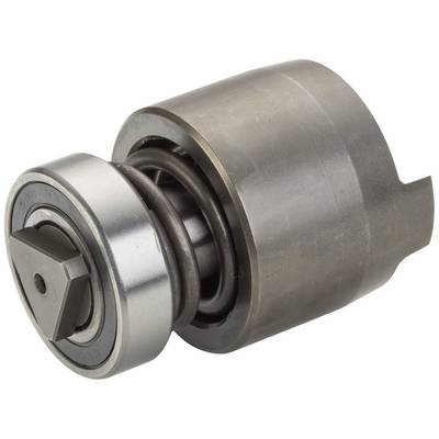 Metallischer Nockenwellenversteller mit federbelastetem Mechanismus, verwendet in Automotoren zur Steuerung der Ventilsteuerzeiten.