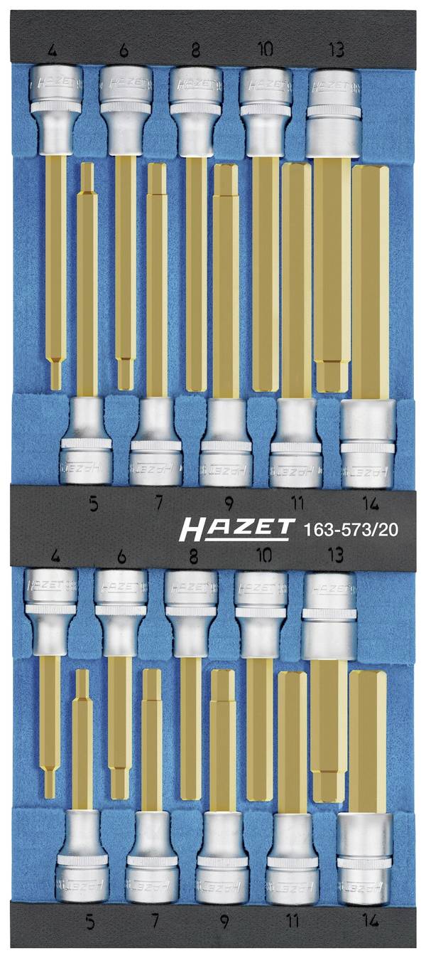 Hazet 163-573/20 Steckschlüsseleinsatz-Set  1/2" (12.5 mm)  163-573/20