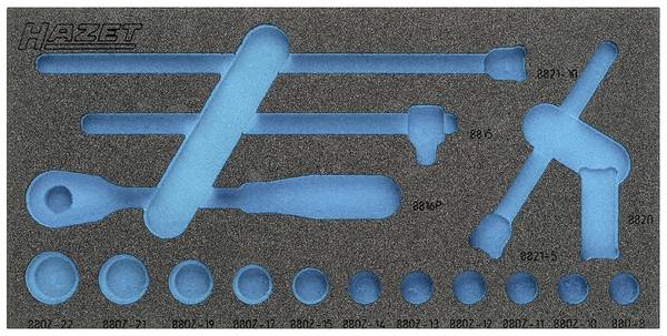 Hazet 163-335L 163-335L Schaumstoffeinlage  (L x B) 342 mm x 172 mm