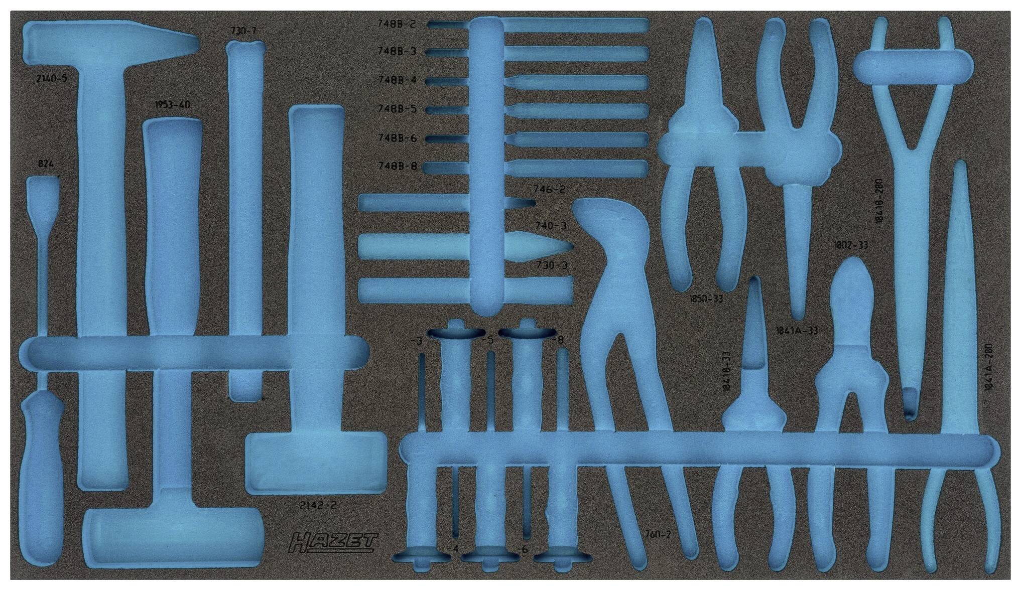 Thumbnail - Hazet 163-479L 163-479L Schaumstoffeinlage (L x B) 691 mm x 392 mm