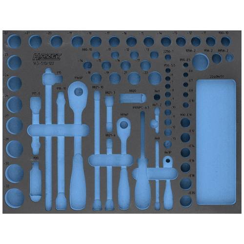 Hazet 163-513L 163-513L Schaumstoffeinlage (L x B) 519 mm x 392 mm