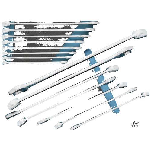 Hazet 163-536/15 163-536/15 Ring-Maulschlüssel-Satz Schlüsselweite (Metrisch) 10 - 30 mm