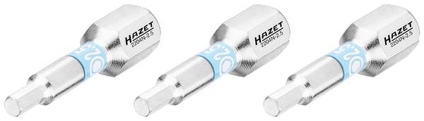 Hazet 2204N-2.5/3 2204N-2.5/3 Sechskant-Bit Antrieb: 1/4" (6.3 mm) Abtrieb: Sechskant 2.5 mm 25 mm