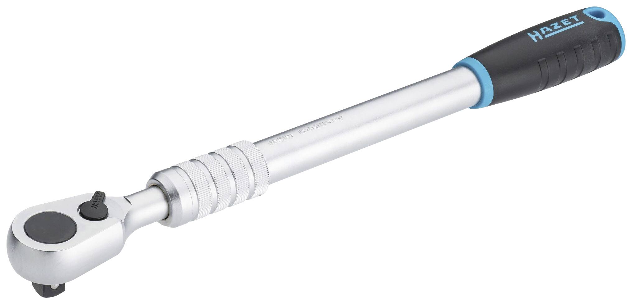 Drehmomentschlüssel mit schwarzem Griff und silbernem Schaft, geeignet für präzise Anzugsmomente bei mechanischen Arbeiten.