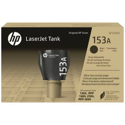 'HP LaserJet Tank 153A' Original Toner-Nachfüllkit, schwarz. Geeignet für Modelle 1504, MFP 1604, 2504, MFP 2604. Enthält 75% weniger Plastik.