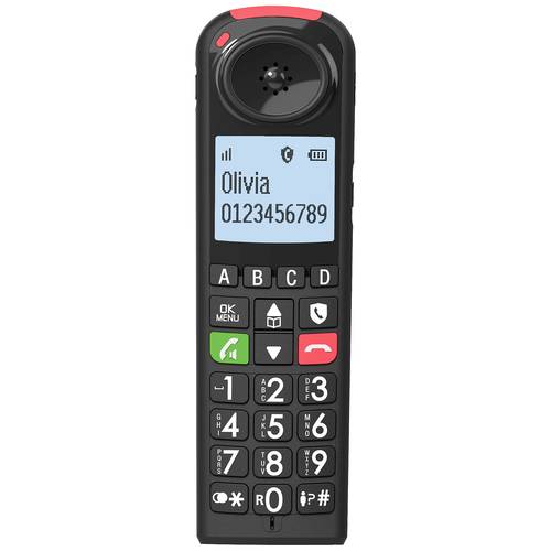 SwissVoice Xtra Zusätzliches Mobilteil Wahlwiederholung Beleuchtetes Display Schwarz