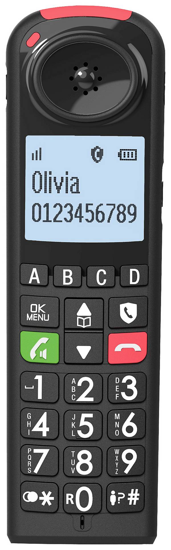 SwissVoice Xtra Zusätzliches Mobilteil  Wahlwiederholung Beleuchtetes Display Schwarz