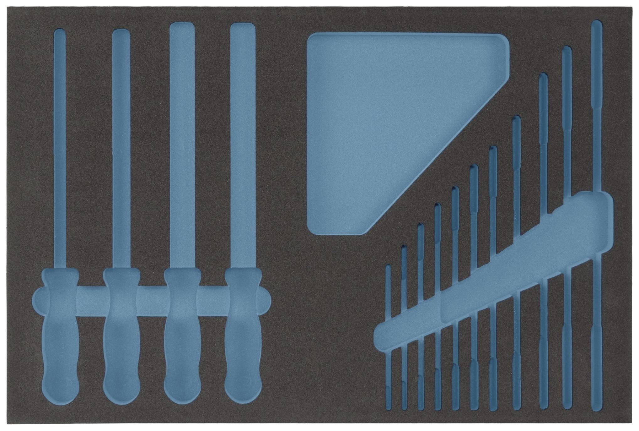 Thumbnail - Hazet 163-55L 163-55L Schaumstoffeinlage (L x B) 519 mm x 342 mm