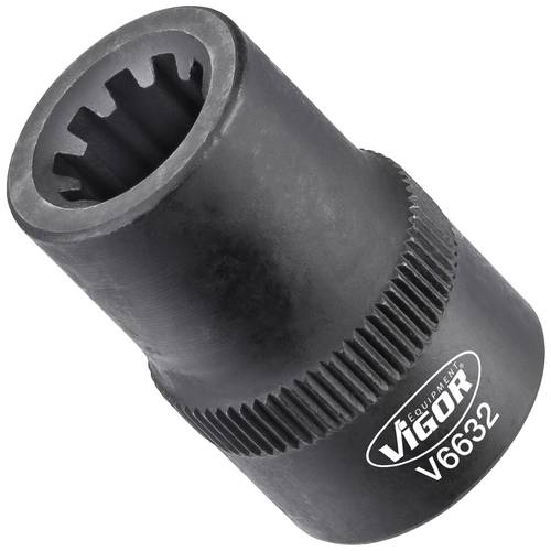 Thumbnail - VIGOR Steckschlüsseleinsatz ∙ V6632 ∙ Vierkant hohl 10 mm (3/8 Zoll) ∙ Rillenprofil ∙ 9 mm