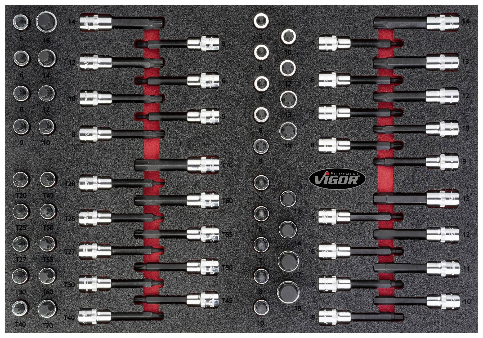 Vigor V4753 KIT inserti per cacciaviti V4753