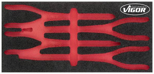 Vigor V4995-L V4995-L Schaumstoffeinlage  (L x B) 393 mm x 188 mm