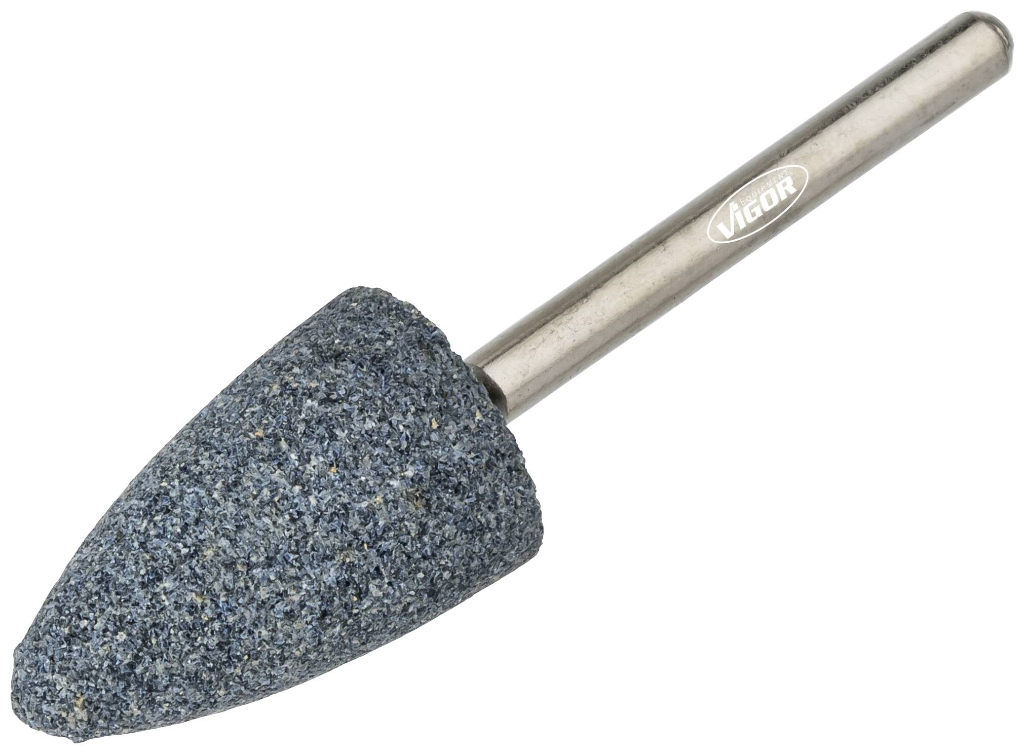 Blauer Schleifaufsatz mit zylindrischem Schaft, für Polier- und Schleifarbeiten an Metall- und anderen Oberflächen.