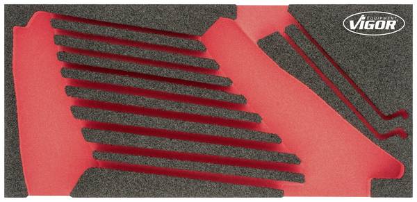 Vigor V6722-L V6722-L Schaumstoffeinlage  (L x B x H) 393 x 188 x 35 mm