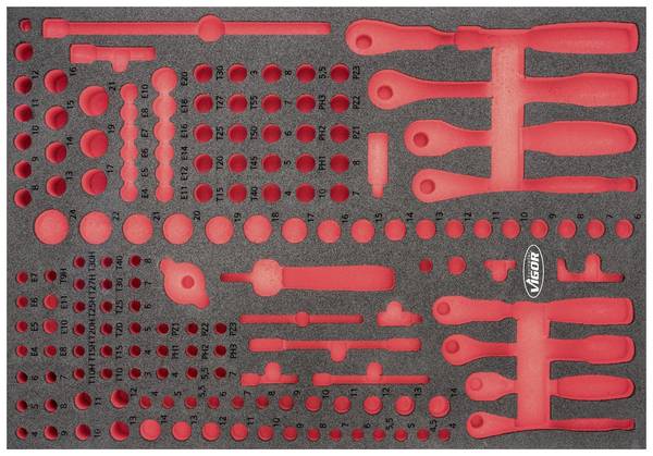 Vigor V6821-L V6821-L Schaumstoffeinlage  (L x B x H) 563 x 393 x 35 mm