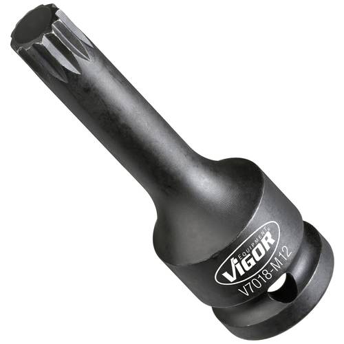 Schlagschraubendreher-Einsatz V7018 1/2 Zoll Innen Vielzahn XZN M12 L.78mm VIGOR