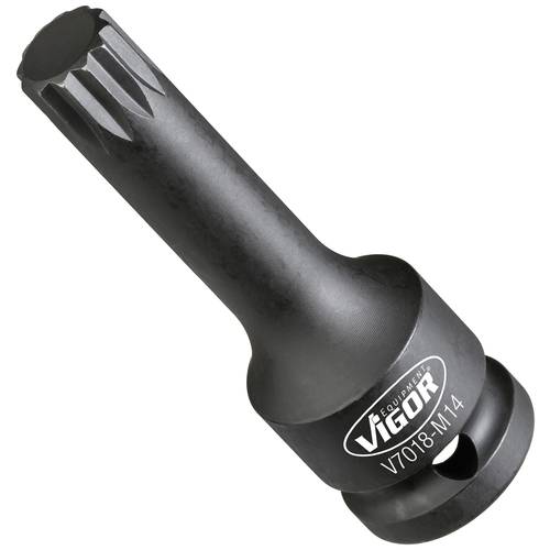 Schlagschraubendreher-Einsatz V7018 1/2 Zoll Innen Vielzahn XZN M14 L.78mm VIGOR