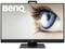 Ein Computermonitor zeigt eine Großaufnahme eines blauen Auges. Oben links steht das Logo 'BenQ'.