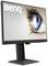 Ein Monitor der Marke BenQ zeigt ein großes blaues Auge auf dem Bildschirm, das hochwertige Bilddarstellung und Details symbolisiert.