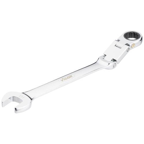 Vigor V6752-18 V6752-18 Gelenk-Ringratschenmaulschlüssel Schlüsselweite (Metrisch) 18 mm