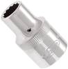 VIGOR Steckschlüsseleinsatz V7512-10 1/2 Zoll (12,5 mm) Vierkant hohl Außenprofil Doppelsechskant SW 10 mm