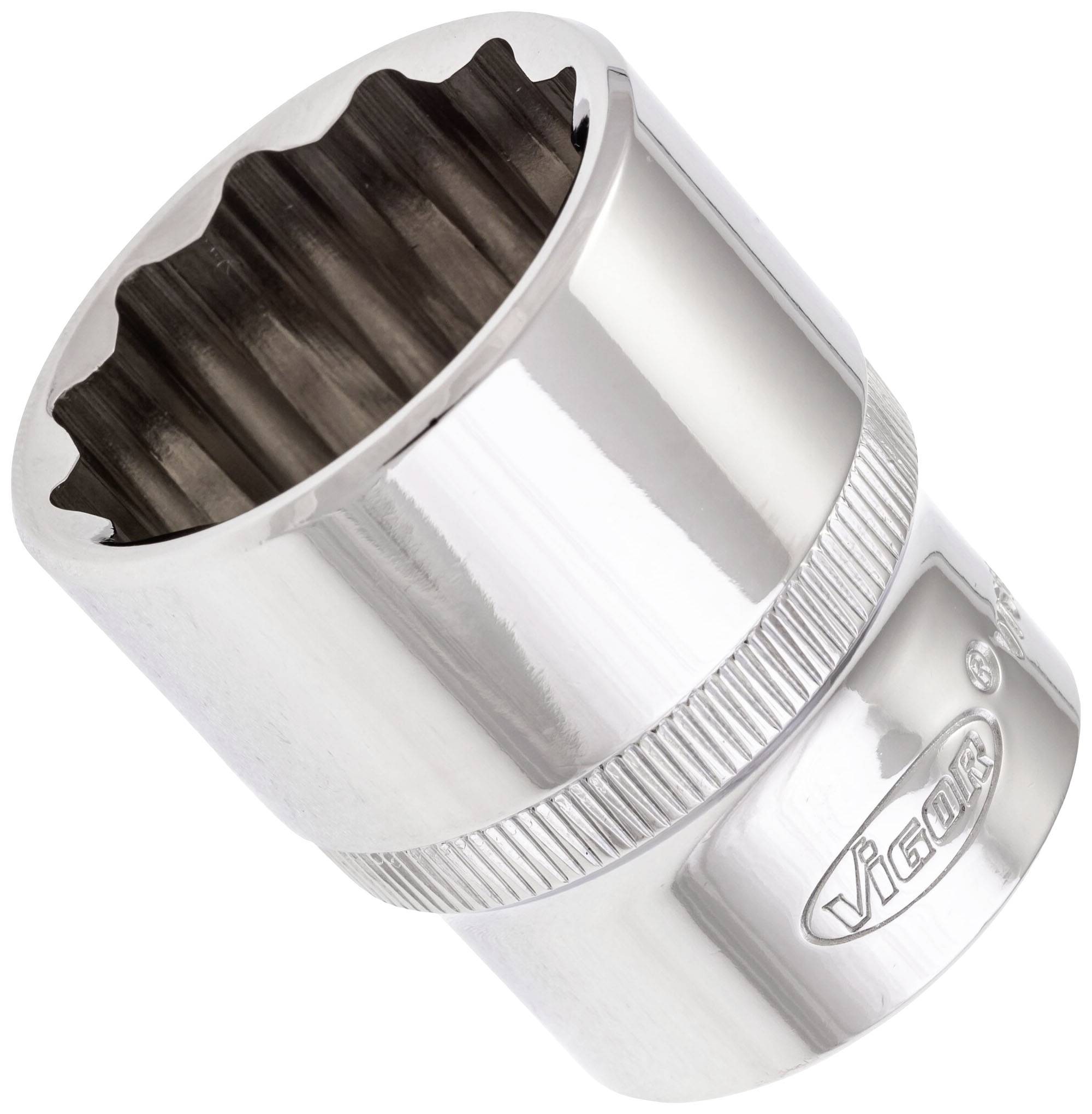 Steckschlüsseleinsatz V7512 1/2 Zoll Außen-Doppel-Sechskant SW 27mm L.42mm VIGOR