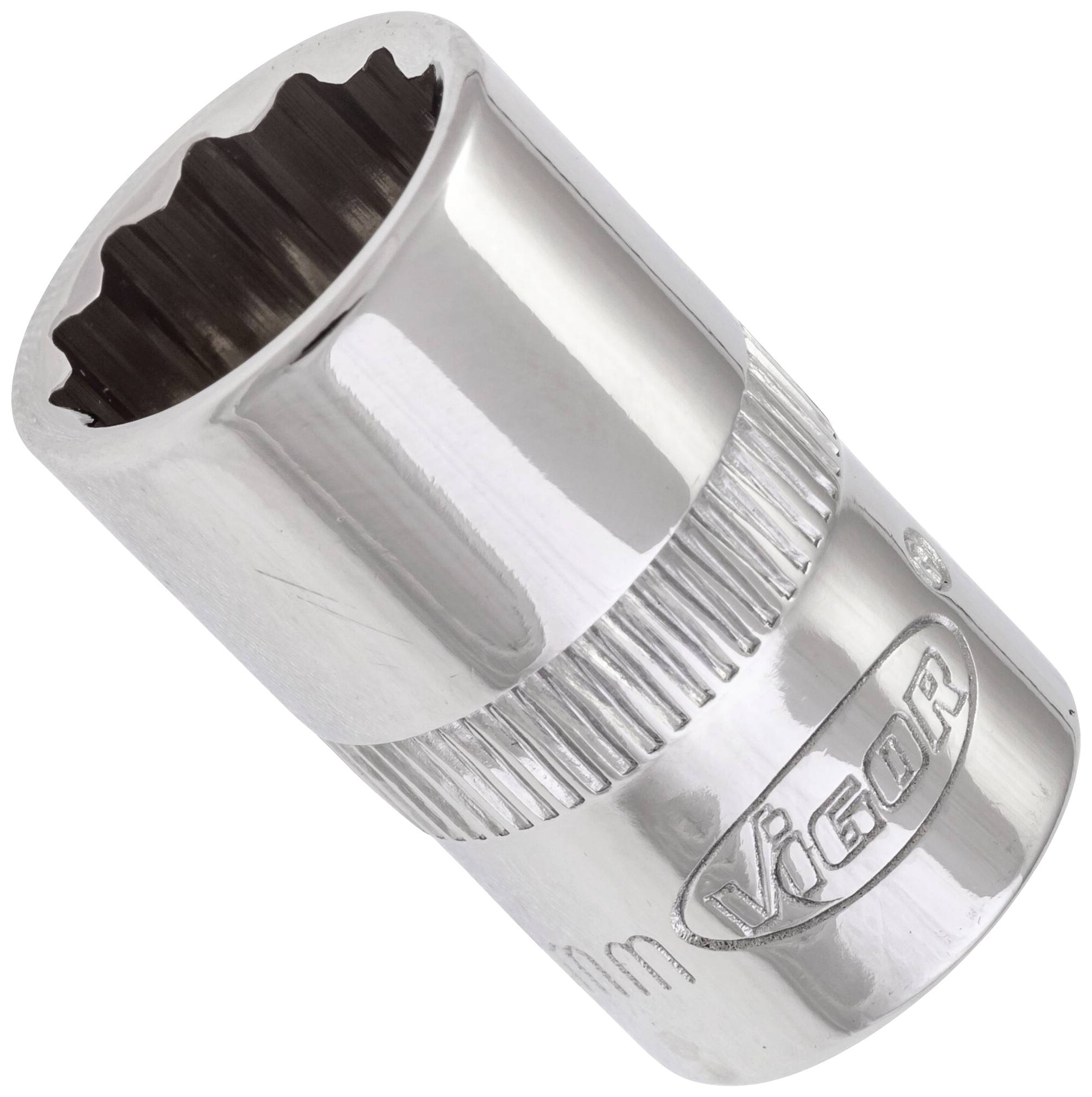 VIGOR Doppelsechskant Steckschlüsseleinsatz ∙ V7538-12 ∙ Vierkant hohl 10 mm (3/8 Zoll) ∙ Außen Doppel-Sechskant Profil