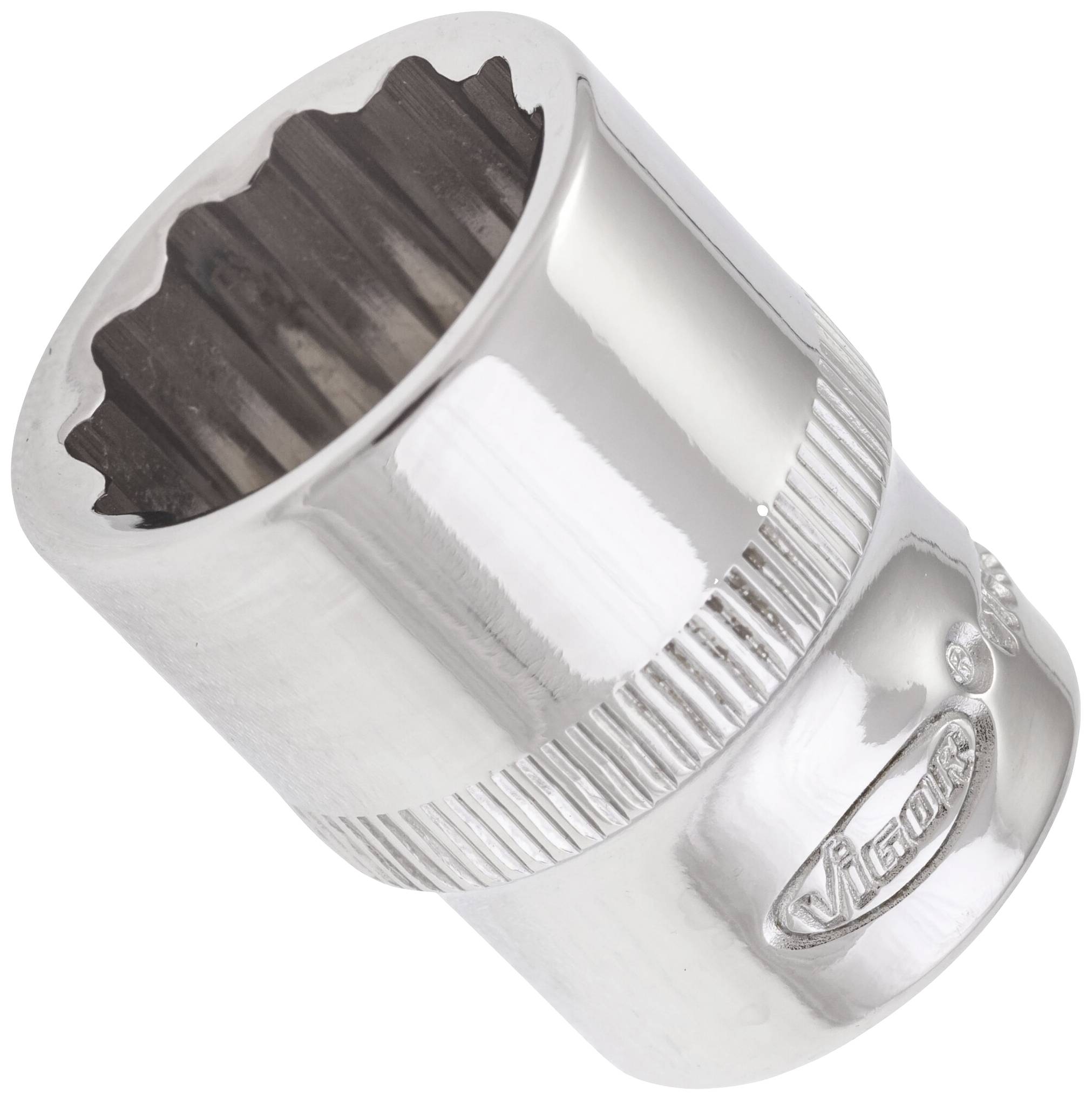 VIGOR Doppelsechskant Steckschlüsseleinsatz ∙ V7514-14 ∙ Vierkant hohl 6,3 mm (1/4 Zoll) ∙ Außen Doppel-Sechskant Profil