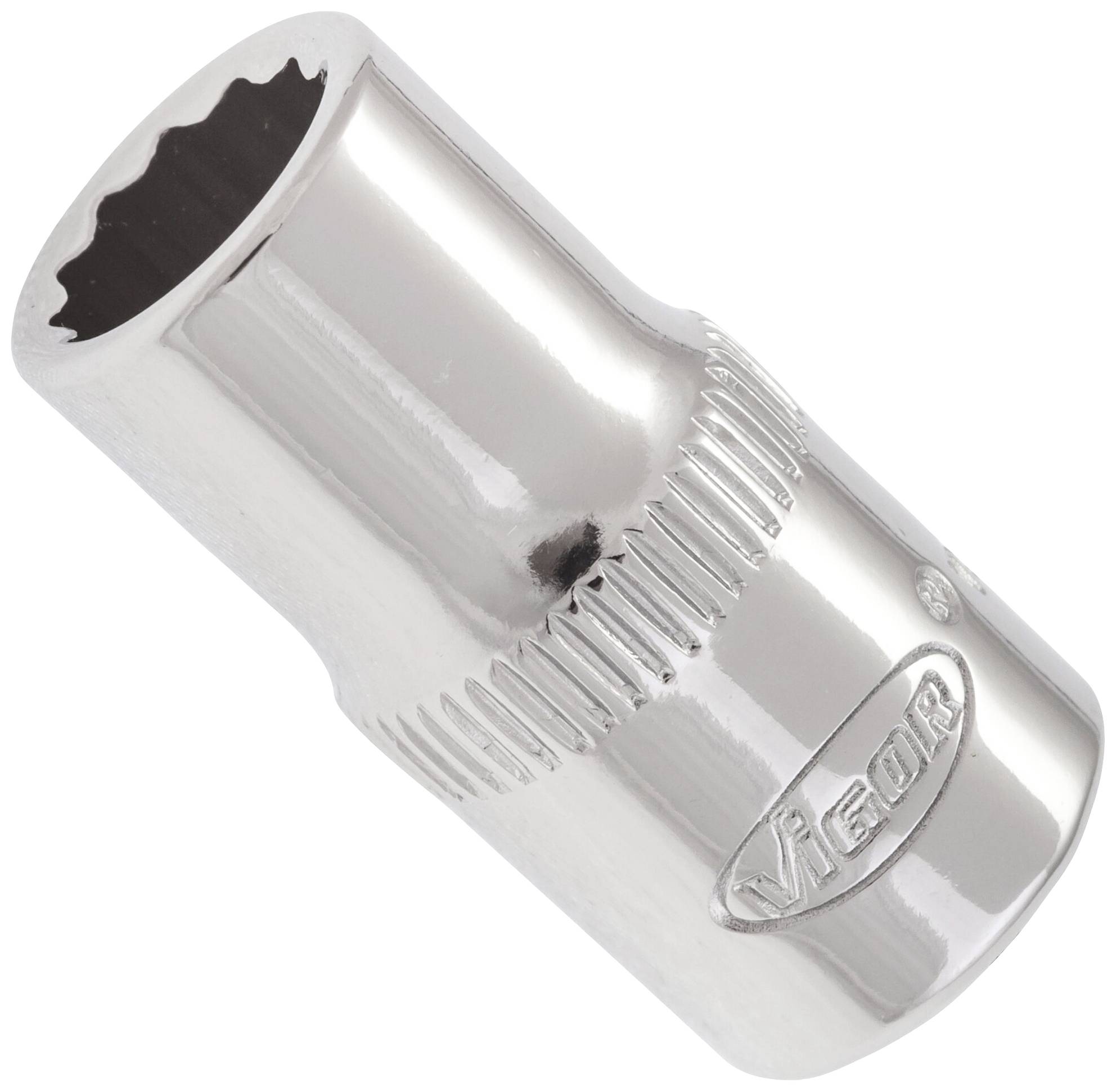 VIGOR Doppelsechskant Steckschlüsseleinsatz ∙ V7514-7 ∙ Vierkant hohl 6,3 mm (1/4 Zoll) ∙ Außen Doppel-Sechskant Profil