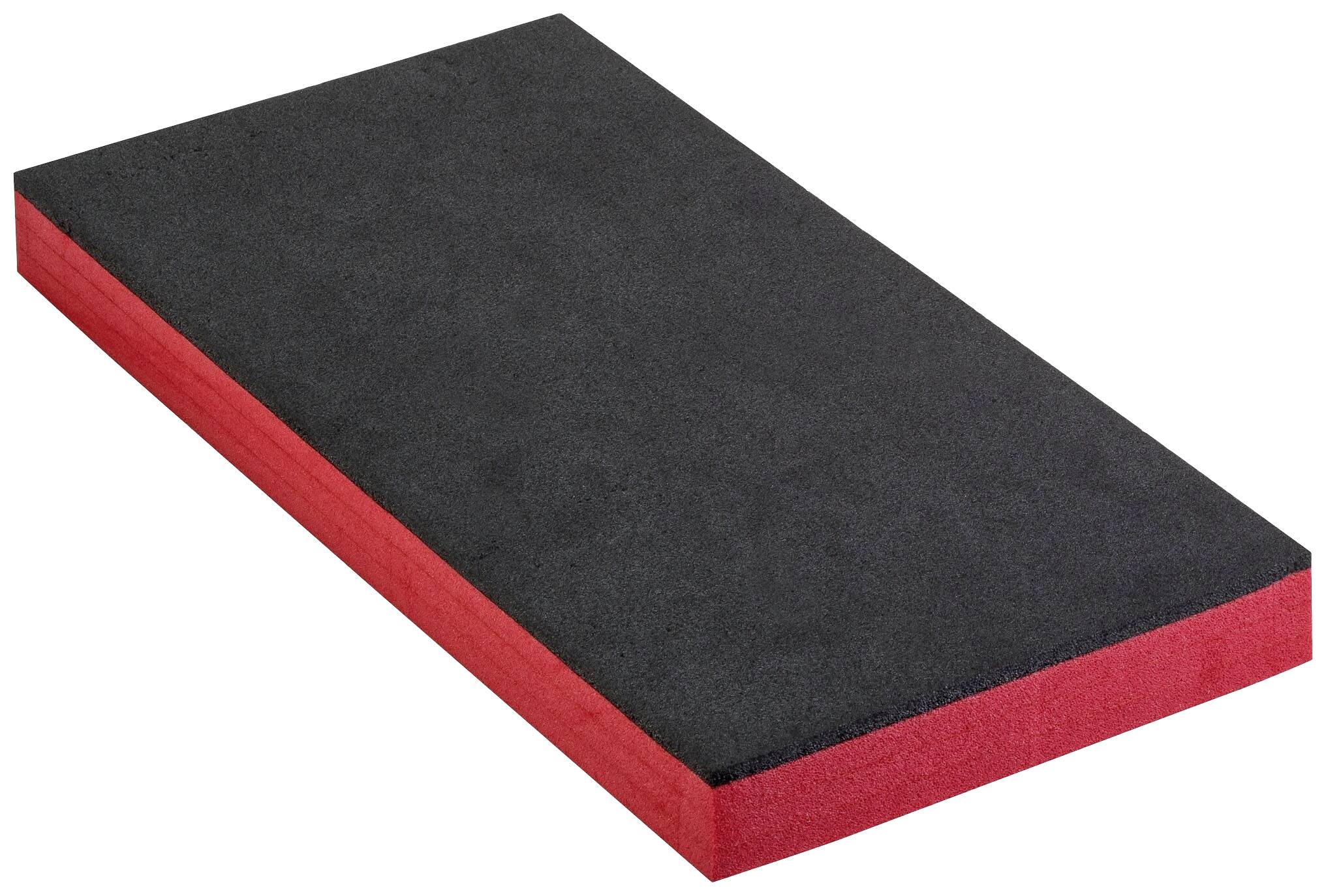 Produktbild von 8 Stück Würfelschaumstoff 300x300mm – 4x25mm & 4x10mm, Schwarz, Zum Auszupfen Für Werkzeugkoffer