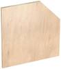 VIGOR Holz-Arbeitsplatte Tief, Fünfeck, L x B x H: 1083 x 700 x 40 mm