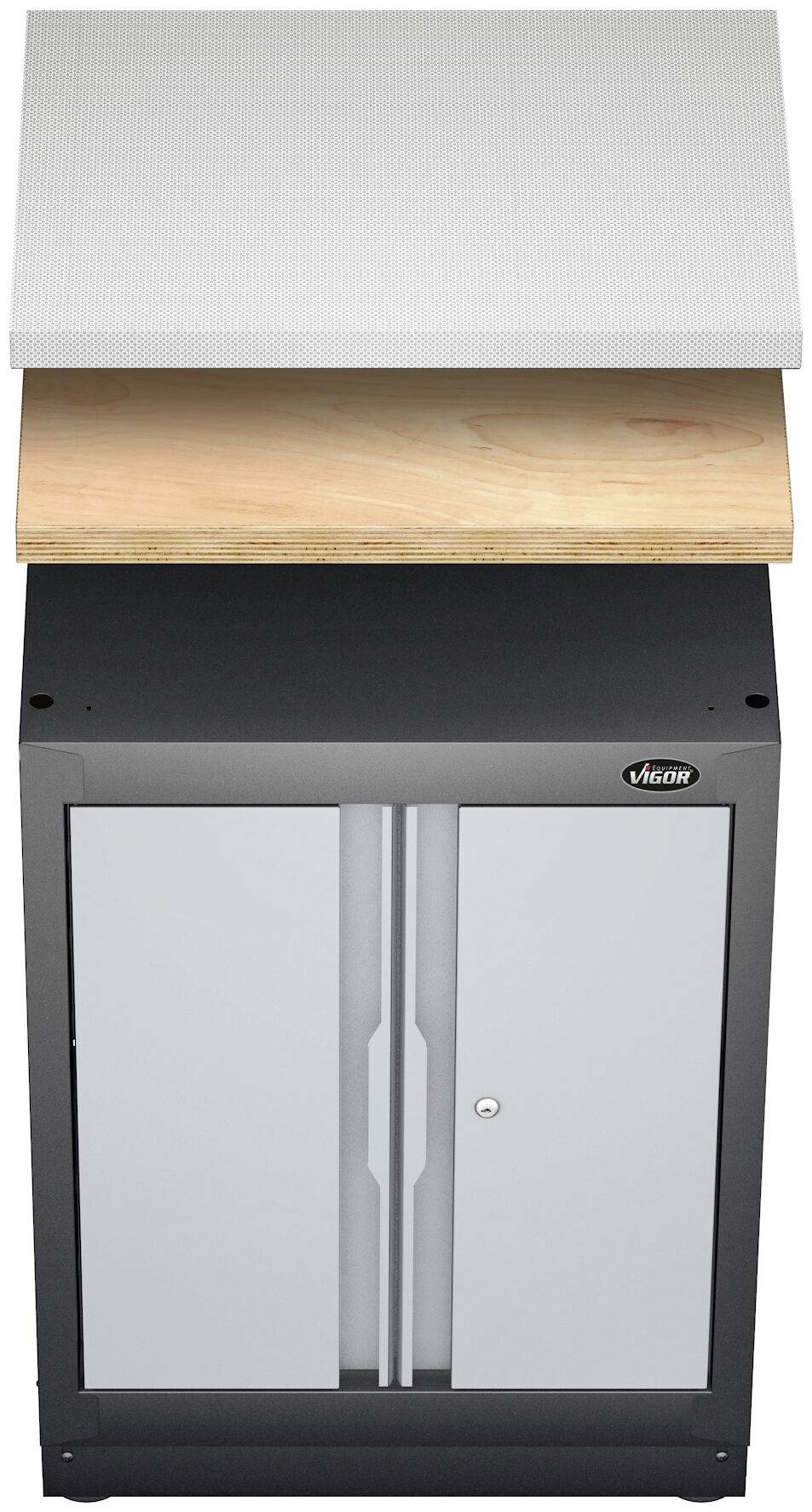 VIGOR GmbH VIGOR Edelstahl-Arbeitsplatte, klein, V6000-0676-X 18202309-3